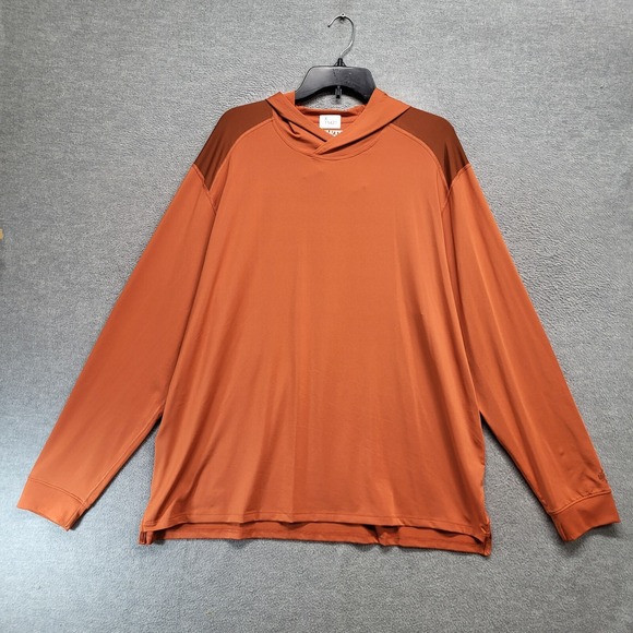 Duluth Trading Men Sweatshirt XL Orange Standard Fit Hoodie Pullover - Picture 1 of 8